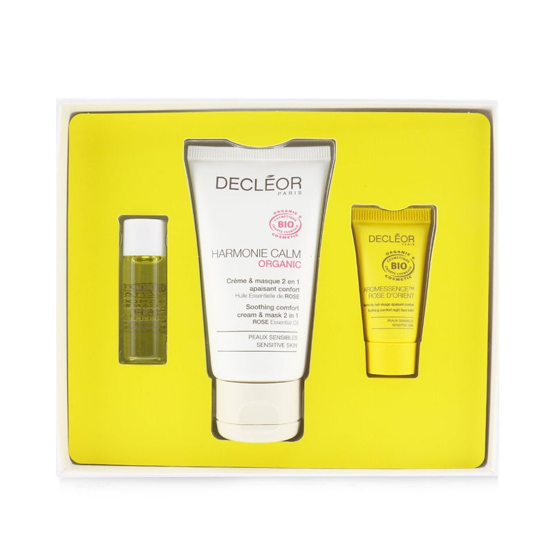 Decleor Certified Organic Soothing Box: Comfort 2 In 1 Cream & Mask 50ml+Comfort Oil-Serum 5ml+Comfort Night Balm 2.5ml 