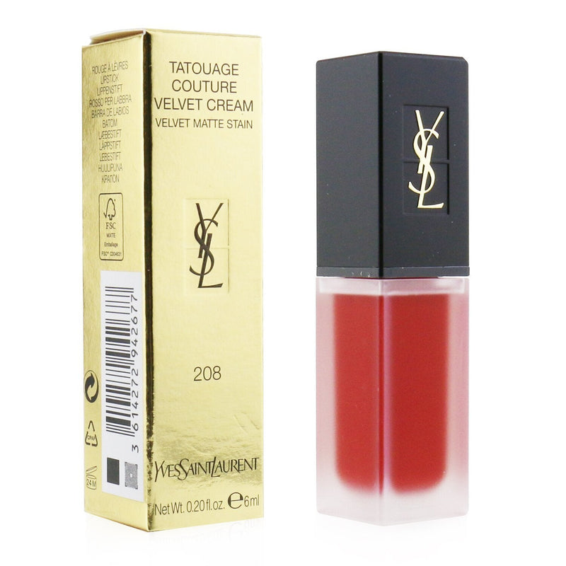 Yves Saint Laurent Tatouage Couture Velvet Cream Velvet Matte Stain - # 208 Rouge Faction 