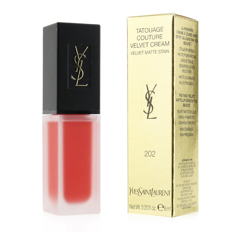 Yves Saint Laurent Tatouage Couture Velvet Cream Velvet Matte Stain - # 202 Coral Symbol  6ml/0.2oz