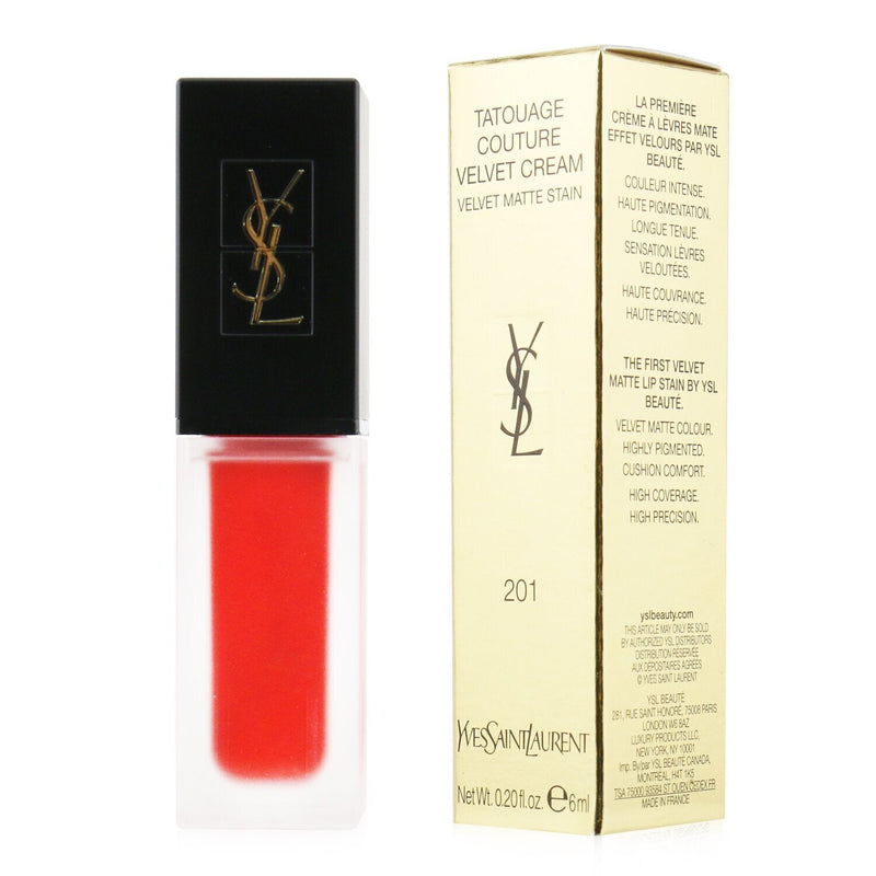 Yves Saint Laurent Tatouage Couture Velvet Cream Velvet Matte Stain - # 201 Rouge Tatouage 