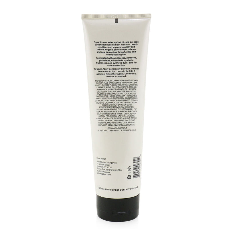 John Masters Organics Hair Mask For Normal Hair with Rose & Apricot 