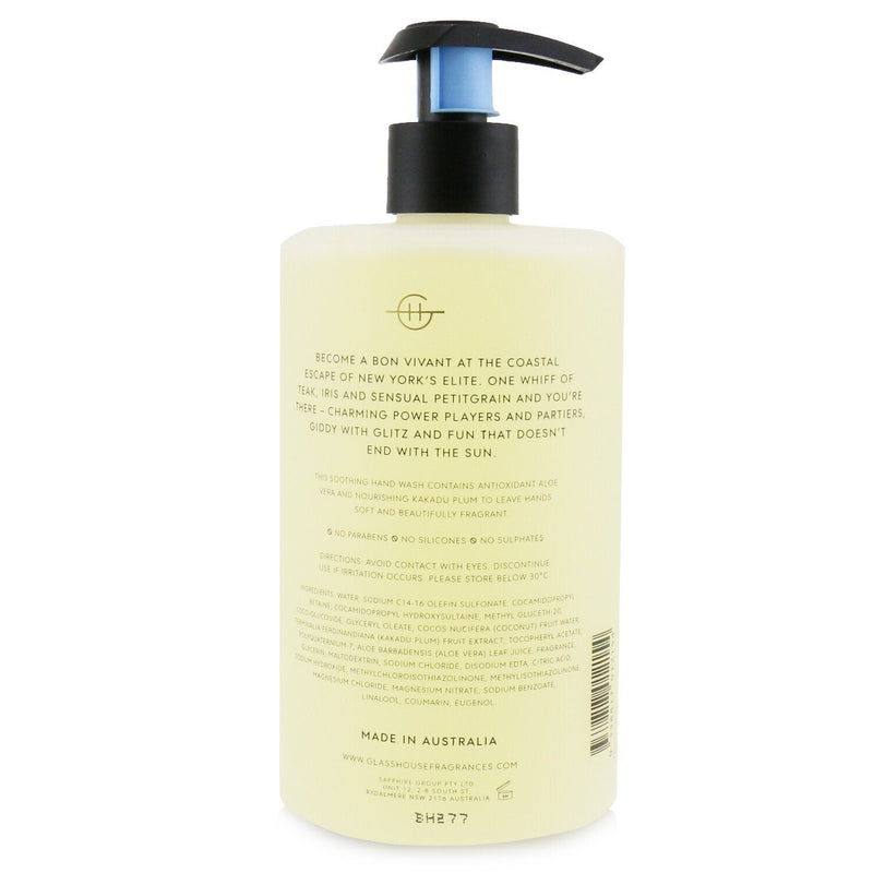 Glasshouse Hand Wash - The Hamptons (Teak & Petitgrain) 