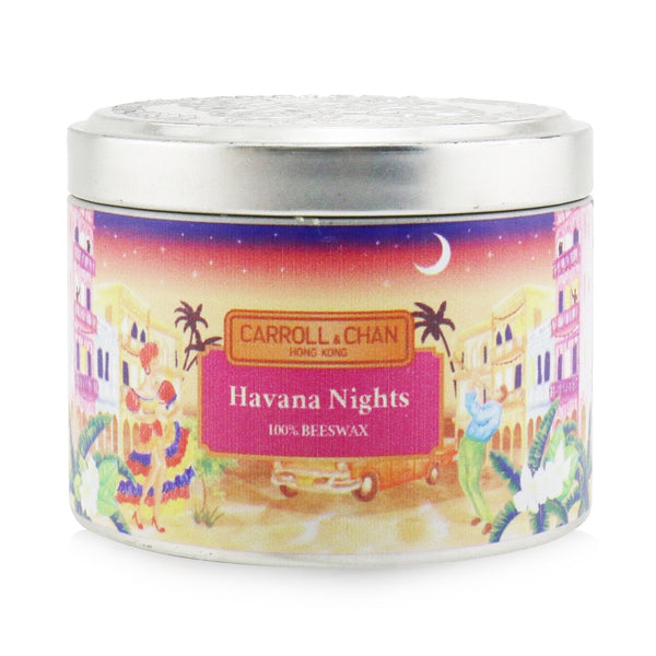 The Candle Company (Carroll & Chan) 100% Beeswax Tin Candle - Havana Nights  (8x6) cm