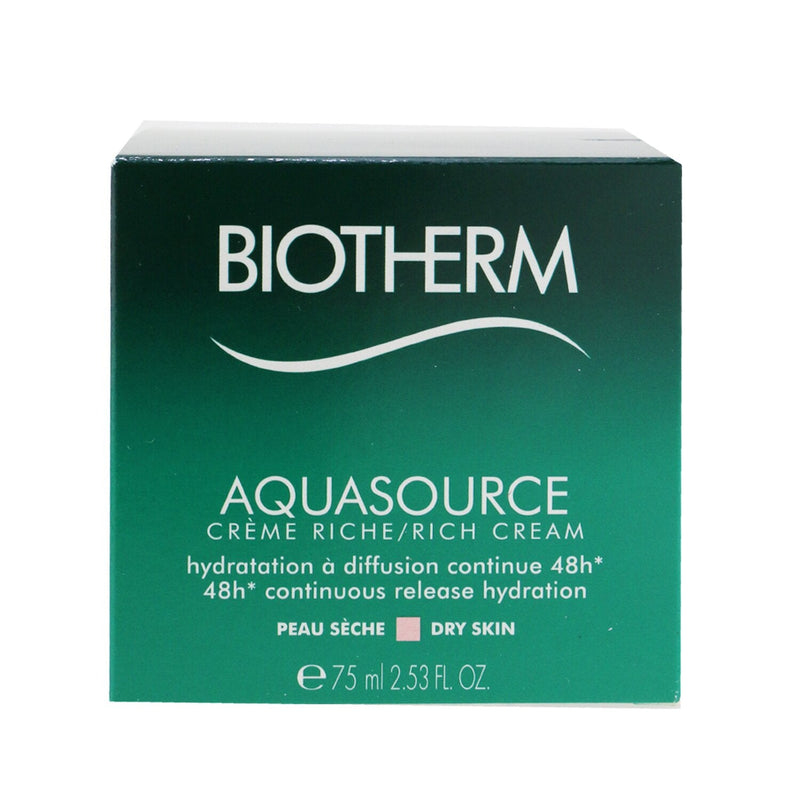 Biotherm Aquasource 48H Continuous Release Hydration Rich Cream - For Dry Skin 