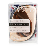 Tangle Teezer Compact Styler On-The-Go Detangling Hair Brush - # Rose Gold Black  1pc