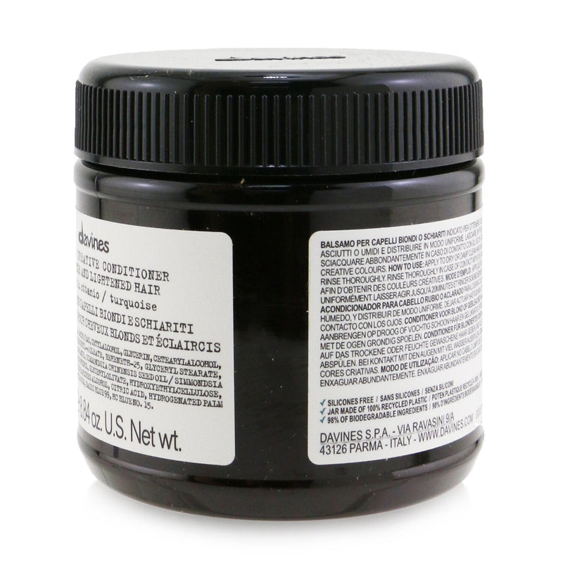 Davines Alchemic Creative Conditioner - # Teal (For Blonde and Lightened Hair)  250ml/8.84oz