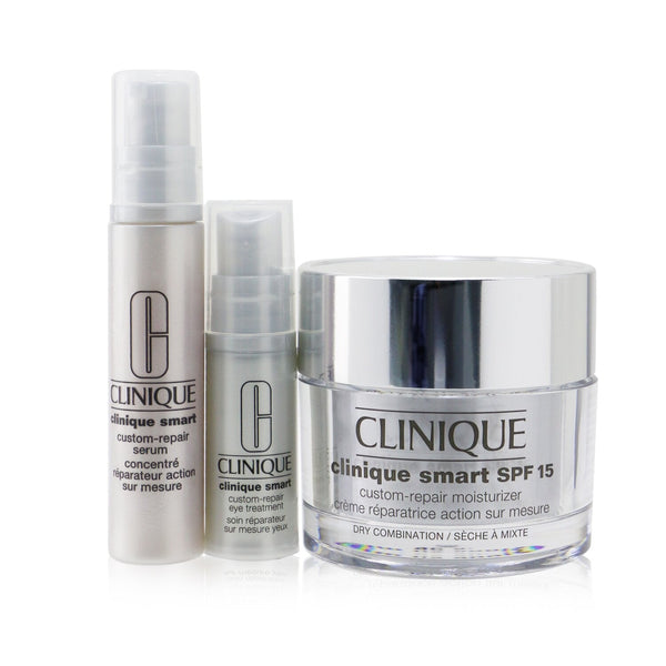 Clinique Skincare Specialists Clinique Smart Custom-Repair Set: Moisturizer SPF 15 50ml + Serum 10ml + Eye Treatment 5ml  3pcs