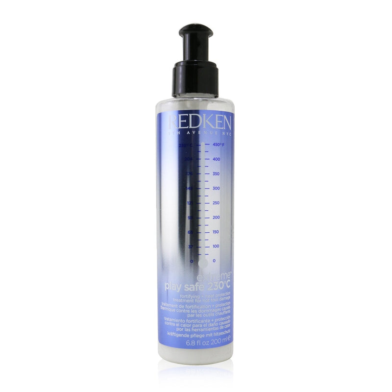 Redken Extreme Play Safe 230°C Fortifying + Heat Protection Treatment (For Hot Tool Damage) 