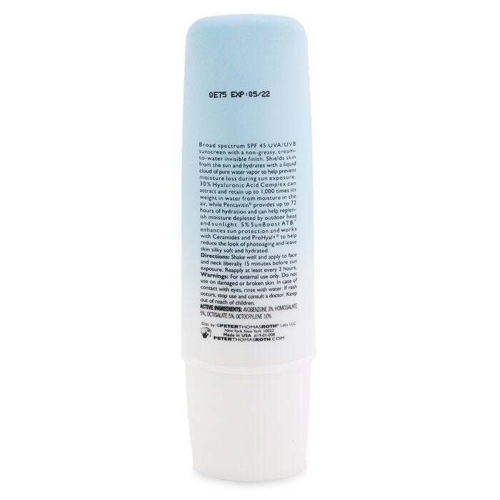 Peter Thomas Roth Water Drench Hyaluronic Cloud Moisturizer SPF 45 UVA/UVB Sunscreen 50ml/1.7oz