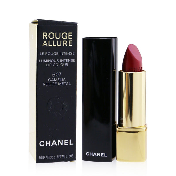 Chanel Rouge Allure Luminous Intense Lip Colour (Limited Edition) - # 607 Camelia Rouge Metal  3.5g/0.12oz