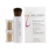 Jane Iredale Powder Me Refillable Brush (1x Brush, 2x Refills) - Golden  2x2.5g/0.09oz