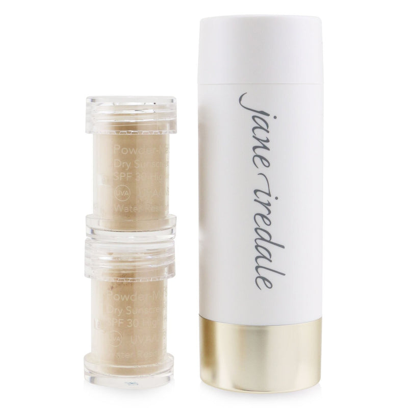 Jane Iredale Powder Me Refillable Brush (1x Brush, 2x Refills) - Nude  2x2.5g/0.09oz