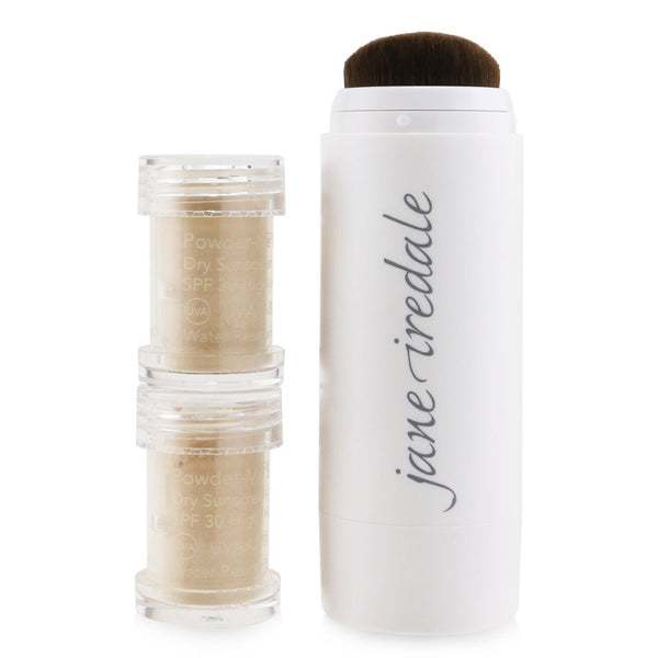 Jane Iredale Powder Me Refillable Brush (1x Brush, 2x Refills) - Nude  2x2.5g/0.09oz