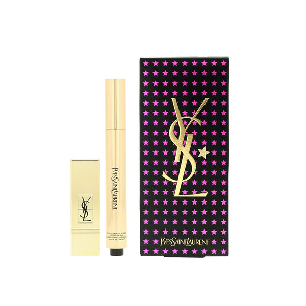 Yves Saint Laurent All Lights On Me Set (1xTouche Eclat  2.5ml/0.08oz + 1x Mini Rouge Pur Couture) - #2 (Luminous Ivory)  2pcs