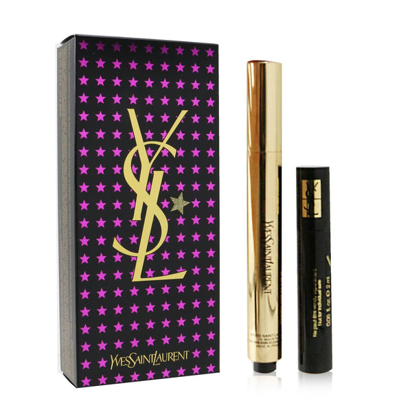 Yves Saint Laurent All Lights On Me Set (1xTouche Eclat  2.5ml/0.08oz + 1x Mini Mascara Volume Effet Faux Cils) - #2 (Luminous Ivory)  2pcs