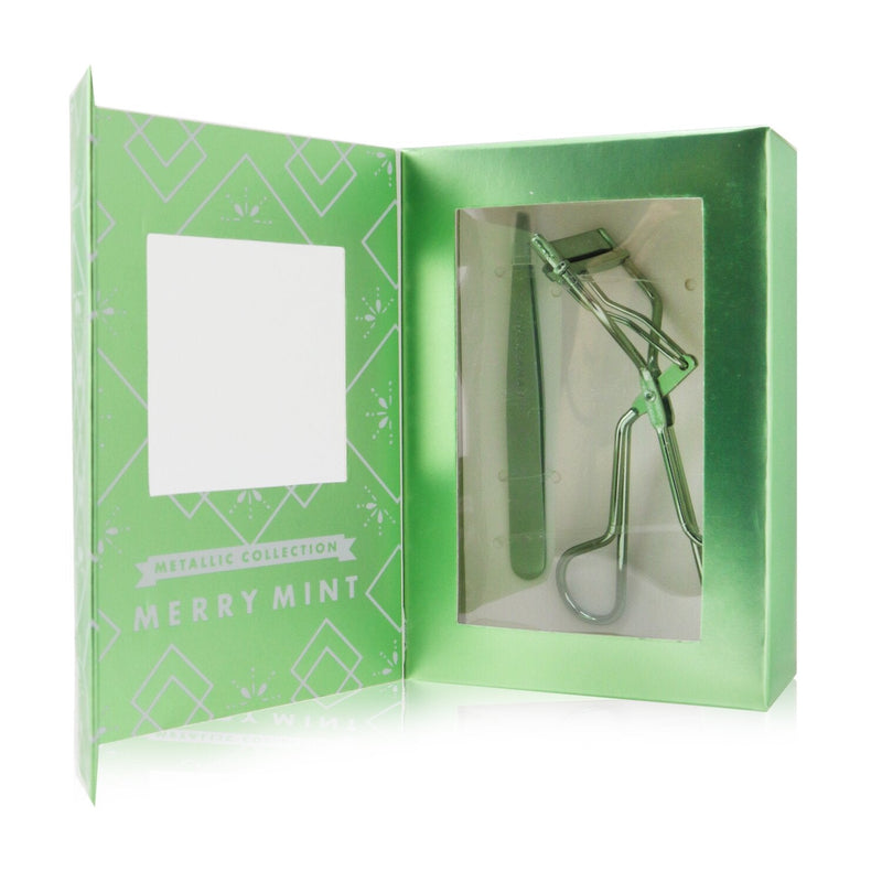 Tweezerman Merry Mint Brow & Lash Set (Metallic Collection) 