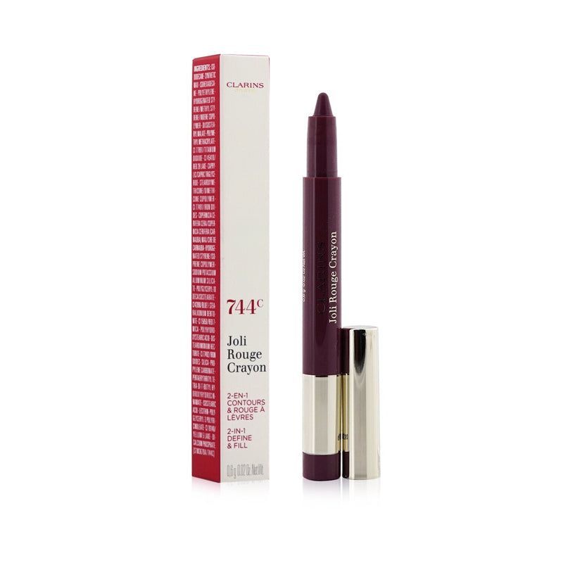 Clarins Joli Rouge Crayon - # 744C Plum 