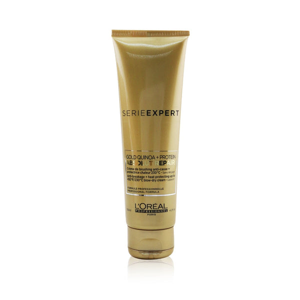 L'Oreal Professionnel Serie Expert - Absolut Repair Gold Quinoa + Protein Anti-Breakage + Heat Protecting Up to 450°F/230°C Blow-Dry Cream  125ml/4.2oz