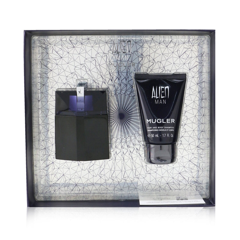 Thierry Mugler (Mugler) Alien Man Coffret: Eau De Toilette Refillable Spray 50ml/1.7oz + Hair And Body Shampoo 50ml/1.7oz 