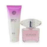 Versace Bright Crystal Coffret: Eau De Toilette Spray 90ml/3oz + Perfumed Body Lotion 100ml/3.4oz 