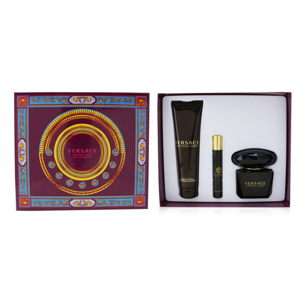 Versace Crystal Noir Coffret: Eau De Toilette Spray 90ml/3oz + Body Lotion 150ml/5oz + EDT Travel Spray 10ml/0.3oz 