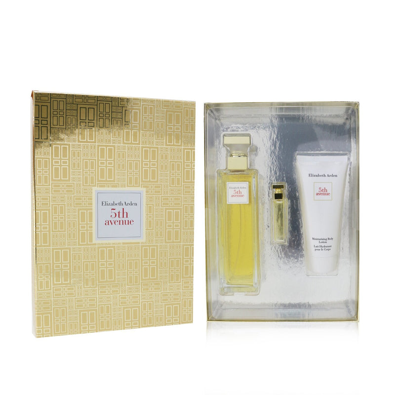 Elizabeth Arden 5th Avenue Coffret: Eau De Parfum Spray 125ml/4.2oz + Eau De Parfum 3.7ml/0.12oz + Body Lotion 100ml/3.3oz 