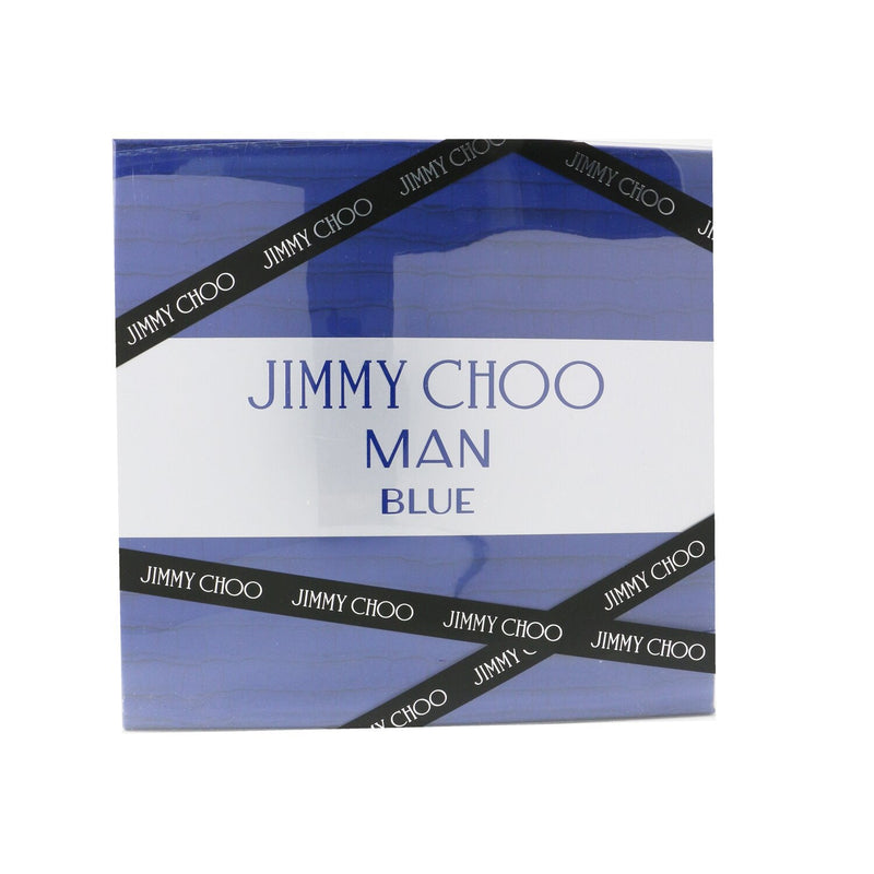 Jimmy Choo Man Blue Coffret: Eau De Toilette Spray 100ml/3.3oz + After Shave Balm 100ml/3.3oz + Eau De Toilette Spray 7.5ml/0.25oz 