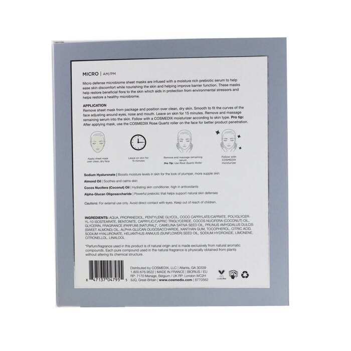 CosMedix Micro Defense Microbiome Sheet Mask 5sheets