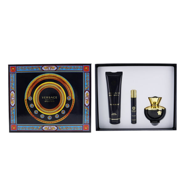 Versace Dylan Blue Coffret: Eau De Parfum Spray100ml/3.4oz + Body Lotion 150ml/5oz + Eau De Parfum Spray 10ml/0.3oz 