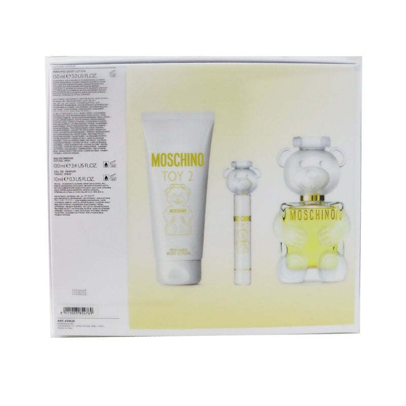 Moschino Toy 2 Coffret: Eau De Parfum Spray 100ml/3.4oz + Body Lotion 150ml/5oz + Eau De Parfum Spray 10ml/0.3oz 