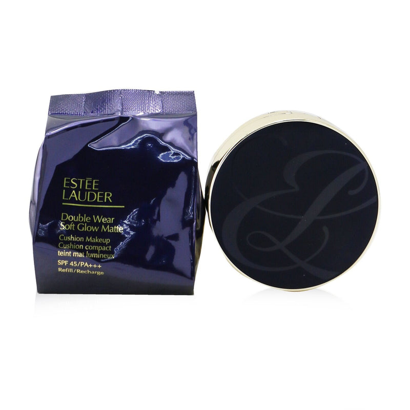 Estee Lauder Double Wear Soft Glow Matte Cushion Makeup SPF 45 With Extra Refill - # 1C0 Shell 