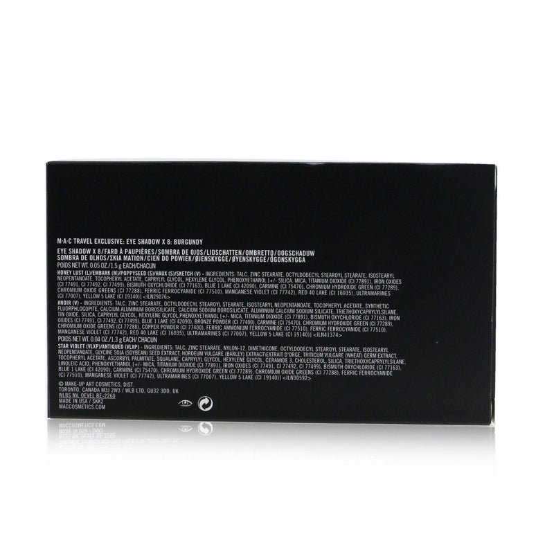 MAC Travel Exclusive Eyeshadow Palette (8x Eyeshadow) - # Burgundy 