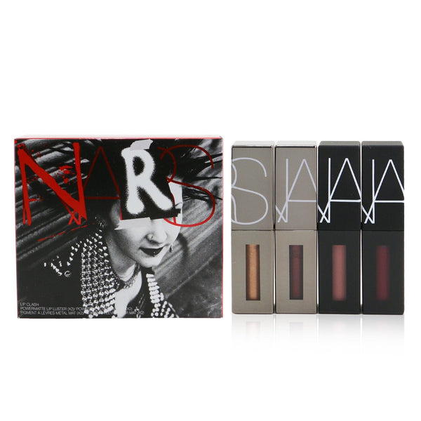 NARS Powermatte Lip Clash Coffert (2x Lip Pigment, 2x Lip Luster) 