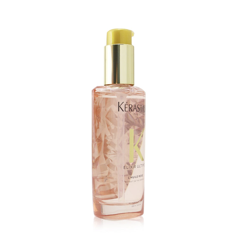 Kerastase Elixir Ultime L'Huile Rose Radiance Sublimating Oil - Color Treated Hair (Box Slightly Damaged)  100ml/3.4oz