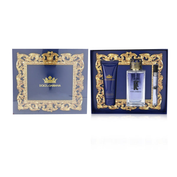 Dolce & Gabbana K Coffret : Eau De Toilette Spray 100ml/3.3oz + Eau De Toilette 10ml0.33oz + After Shave Balm 75ml/2.5oz 