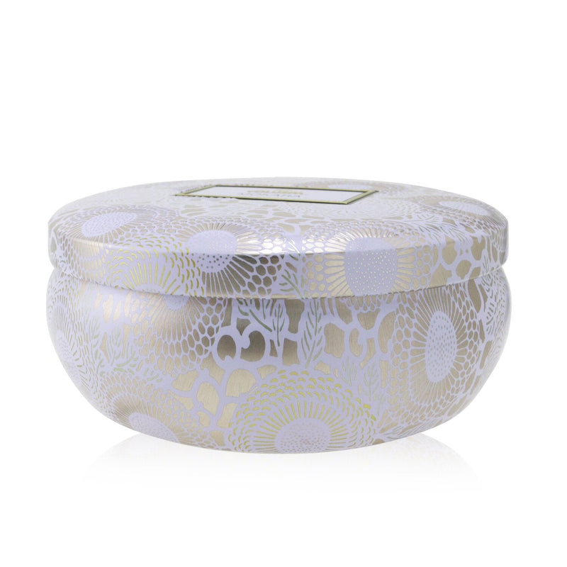 Voluspa 3 Wick Decorative Tin Candle - Mokara 