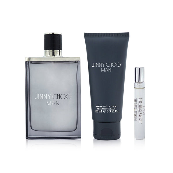 Jimmy Choo Jimmy Choo Coffret: Eau De Toilette Spray 100ml/3.4oz + Eau De Toilette Spray 7.5ml/0.25oz + After Shave Balm 100ml/3.3oz 