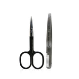 Billion Dollar Brows Men's Grooming Kit: Stainless Steel Comb/Tweezer + Straight Edge Scissor 