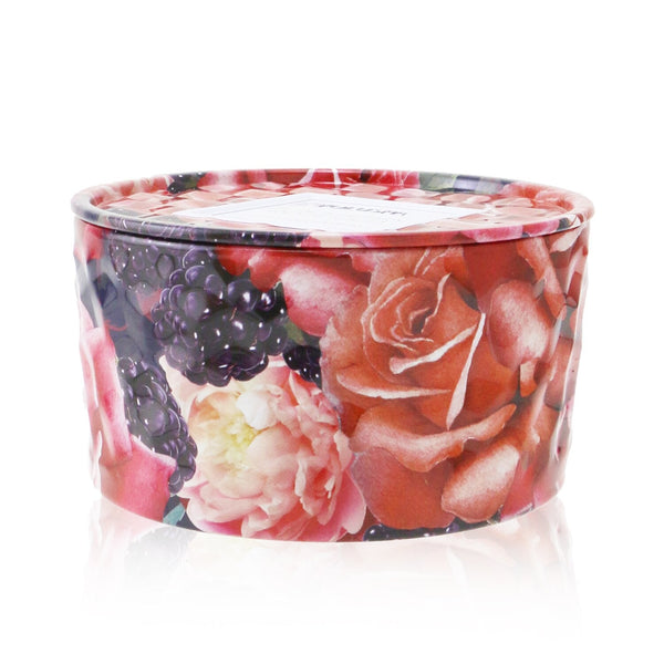 Voluspa 2 Wick Tin Candle - Blackberry Rose Oud 