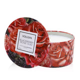 Voluspa 2 Wick Tin Candle - Blackberry Rose Oud 