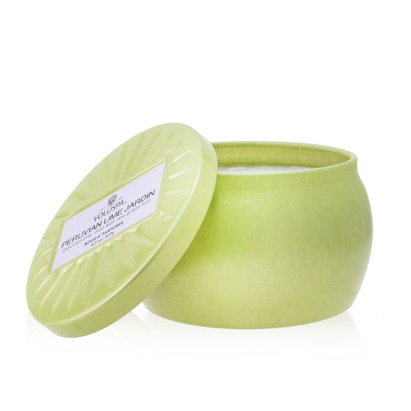 Voluspa Mini Tin Candle - Peruvian Lime Jardin 