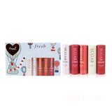 Fresh Sugar Lip Treatment Set: Sugar Lip Treatment Advanced Therapy - 2.2g/0.07oz +  4x Mini Sugar Lip Treatment SPF 15 (#Rose, #Coral, #Punch, #Cherry) 