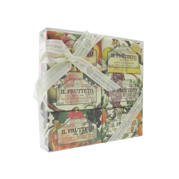 Nesti Dante Il Frutteto Soap Gift Set (#Peach & Lemon, #Citron & Bergamot, #Fig & Almond Milk, #Red Grapes & Blueberry, #Pomegranate & Blackcurrant, #Olive Oil & Tangerine 