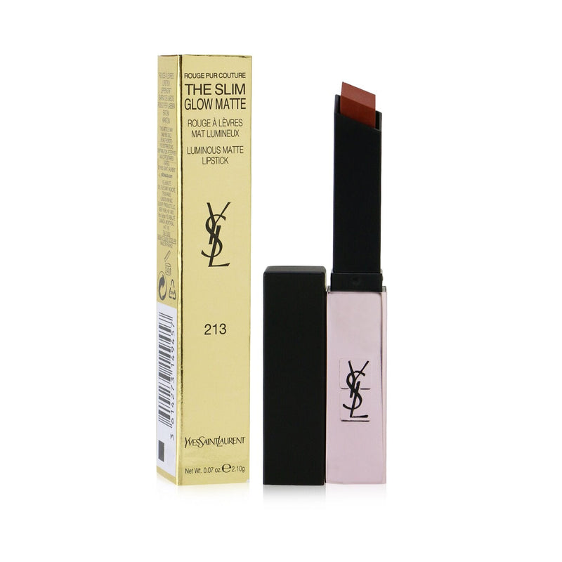 Yves Saint Laurent Rouge Pur Couture The Slim Glow Matte - # 213 No Taboo Chili  2.1g/0.07oz