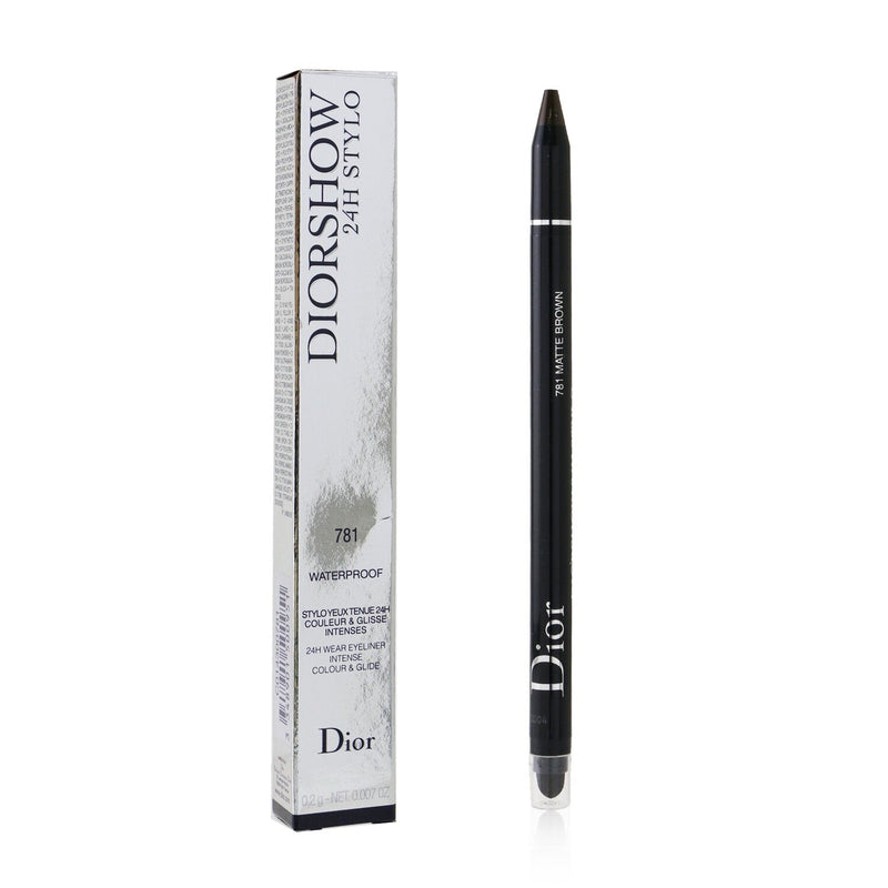 Christian Dior Diorshow 24H Stylo Waterproof Eyeliner - # 781 Matte Brown 