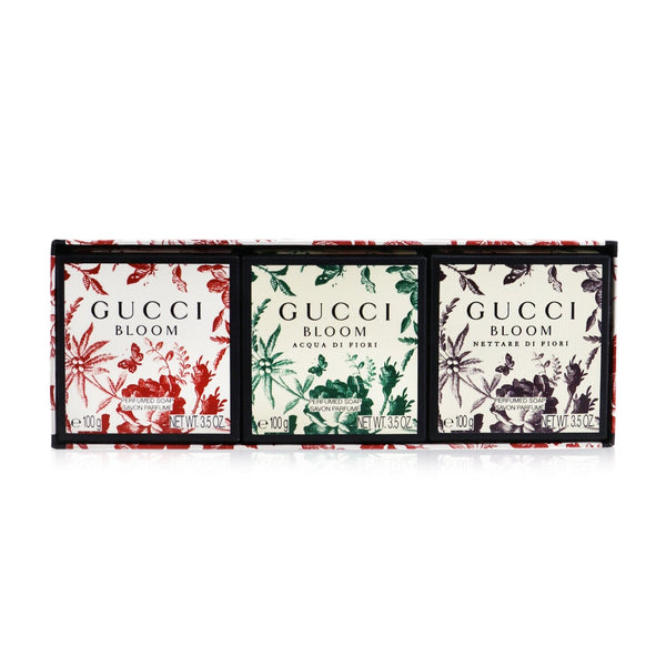 Gucci Bloom Perfumed Soap Coffret: Bloom + Bloom Acqua Di Fiori + Bloom Nettare Di Fiori 