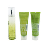 Caudalie Fleur De Vigne Christmas Coffret: Fresh Fragrance Spray 50ml + Shower Gel 50ml + Body Lotion 50ml (Light Green Line) 