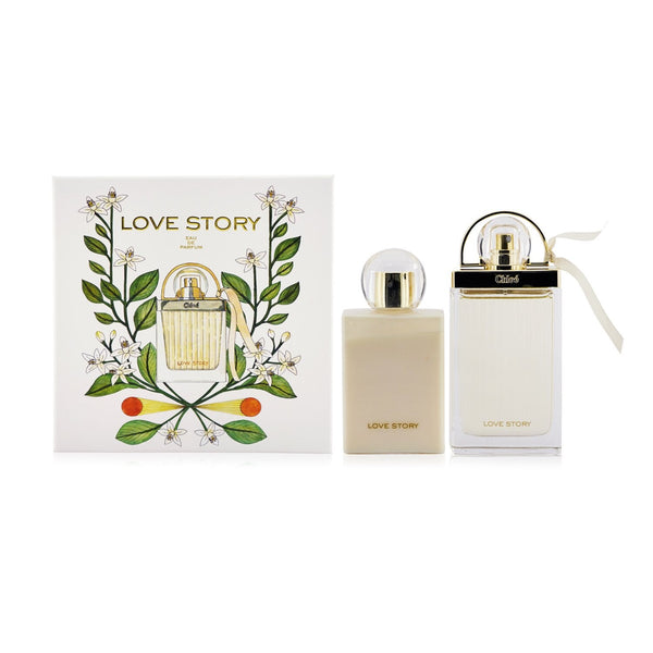 Chloe Love Story Coffret: Eau De Parfum Spray 75ml/2.5oz + Perfumed Body Lotion 100ml/3.4oz 