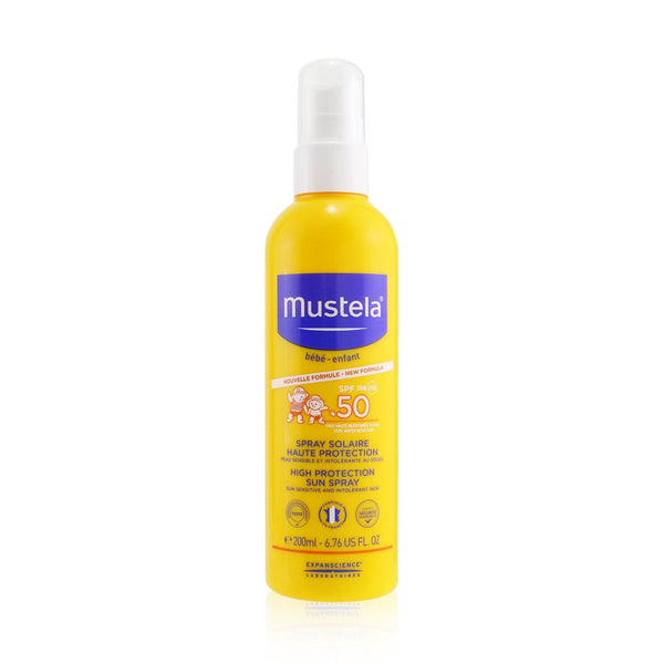 Mustela High Protection Sun Spray SPF 50 - Very Water Resistant 