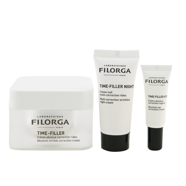 Filorga Time-Filler Mission 100% Anti-Wrinkle Set: Time-Filler 50ml + Time-Filler Eyes 4ml + Time-Filler Night 15ml 